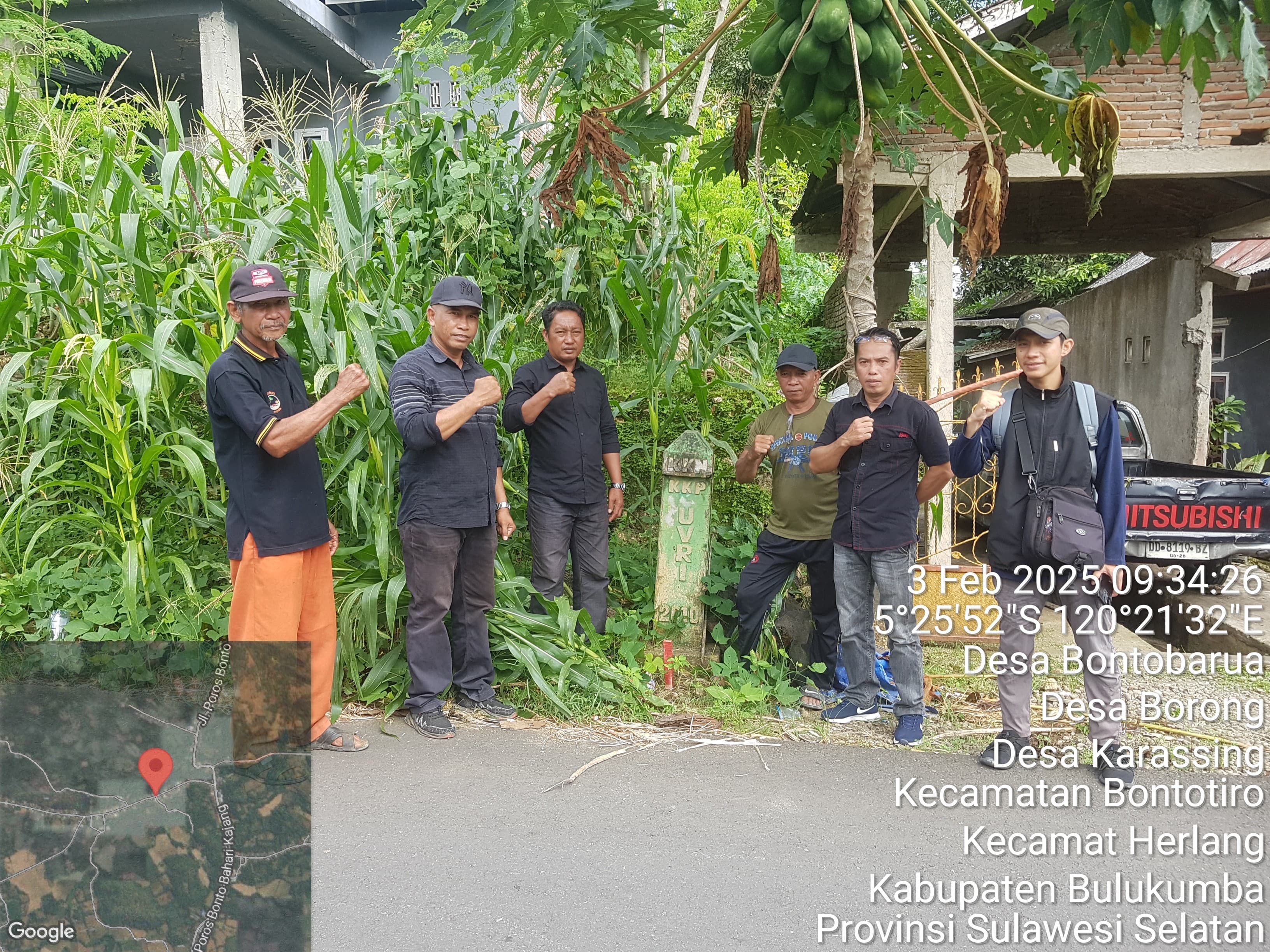 Pelacakan Batas Desa di Desa Bontobarua untuk Kejelasan Wilayah Administratif